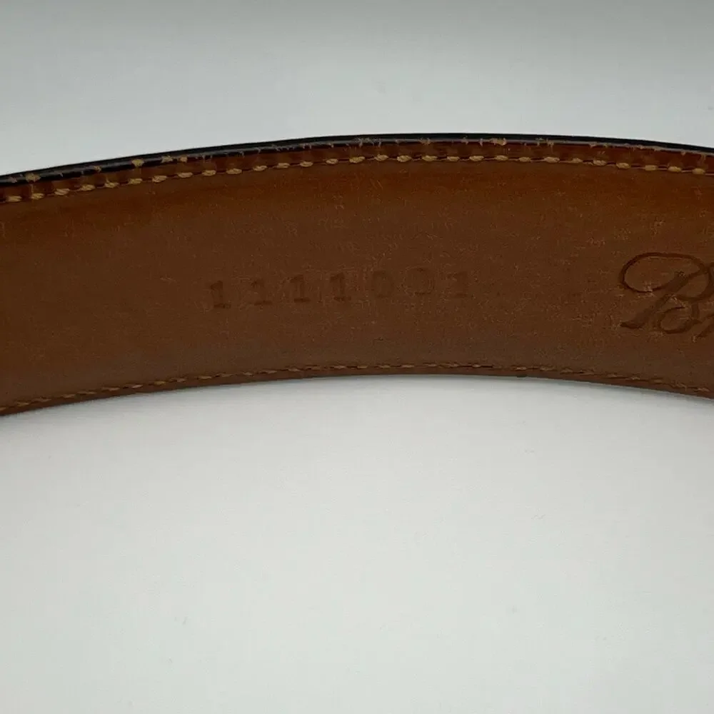 Men's Brooks Brothers Gold Buckle Leather Dress Belt Small